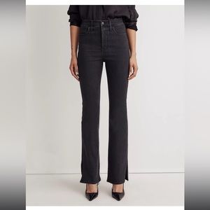 Madewell | Skinny Flare Jeans in Bellhaven Wash: Slit-Hem Edition